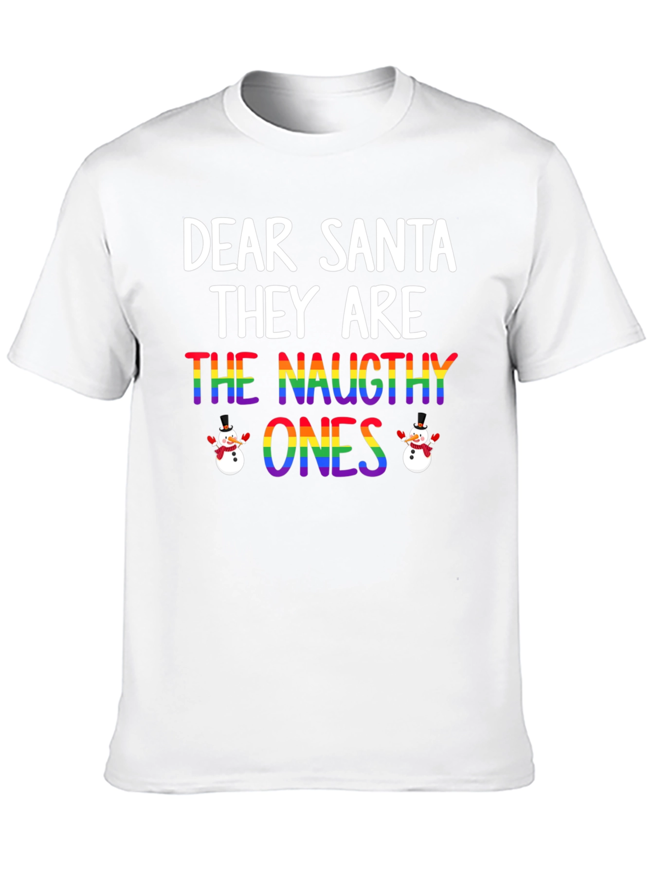 Dear Santa Naughty Ones Christmas T-Shirt
