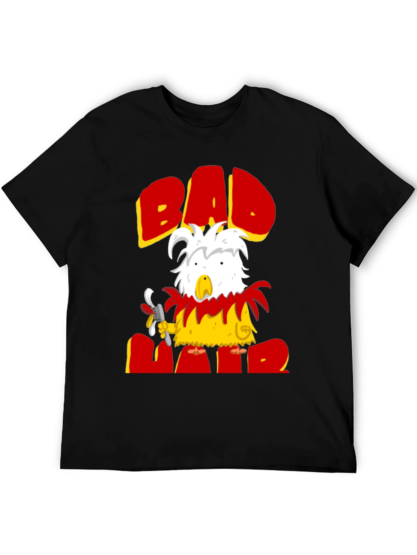 Bad Hair Day T-Shirt - Funny Graphic Tee