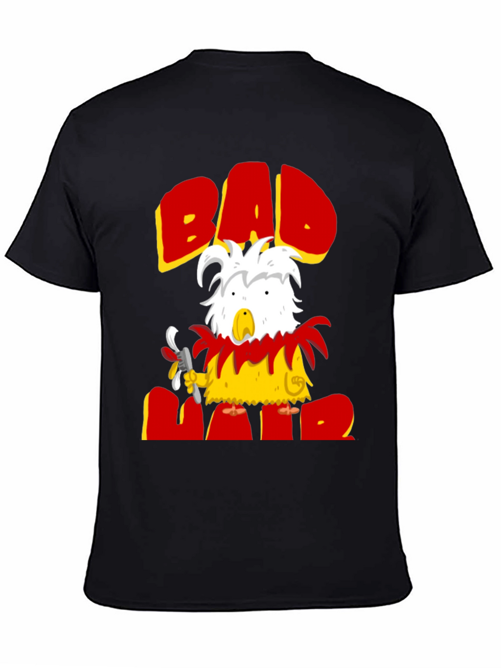 Bad Hair Day T-Shirt - Funny Graphic Tee