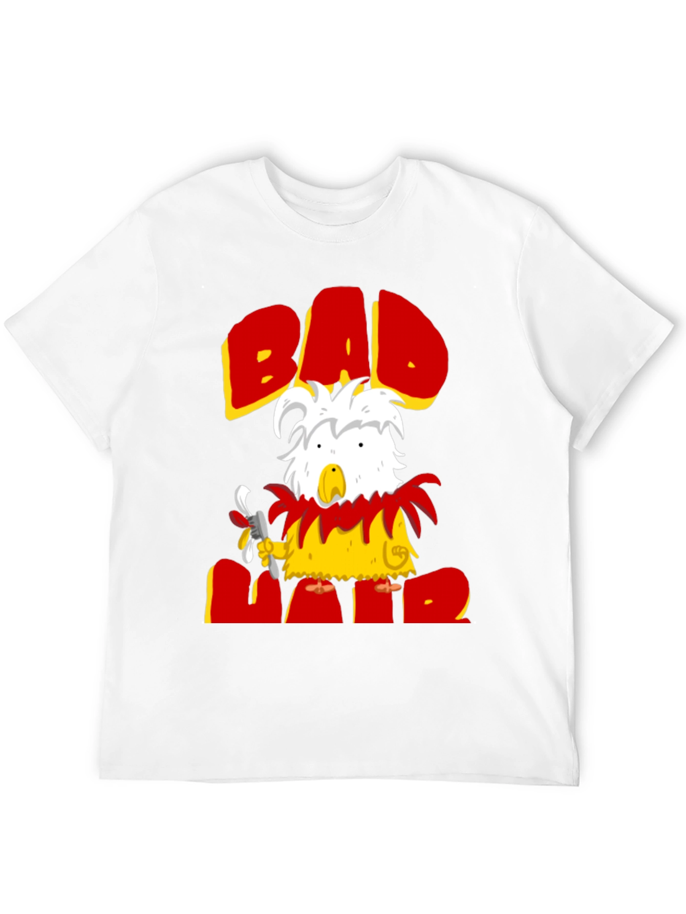 Bad Hair Day T-Shirt - Funny Graphic Tee