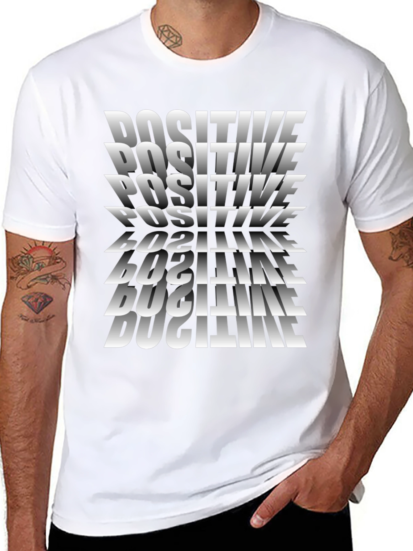 Positive Vibes Black T-Shirt