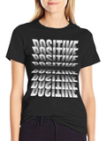 Positive Vibes Black T-Shirt