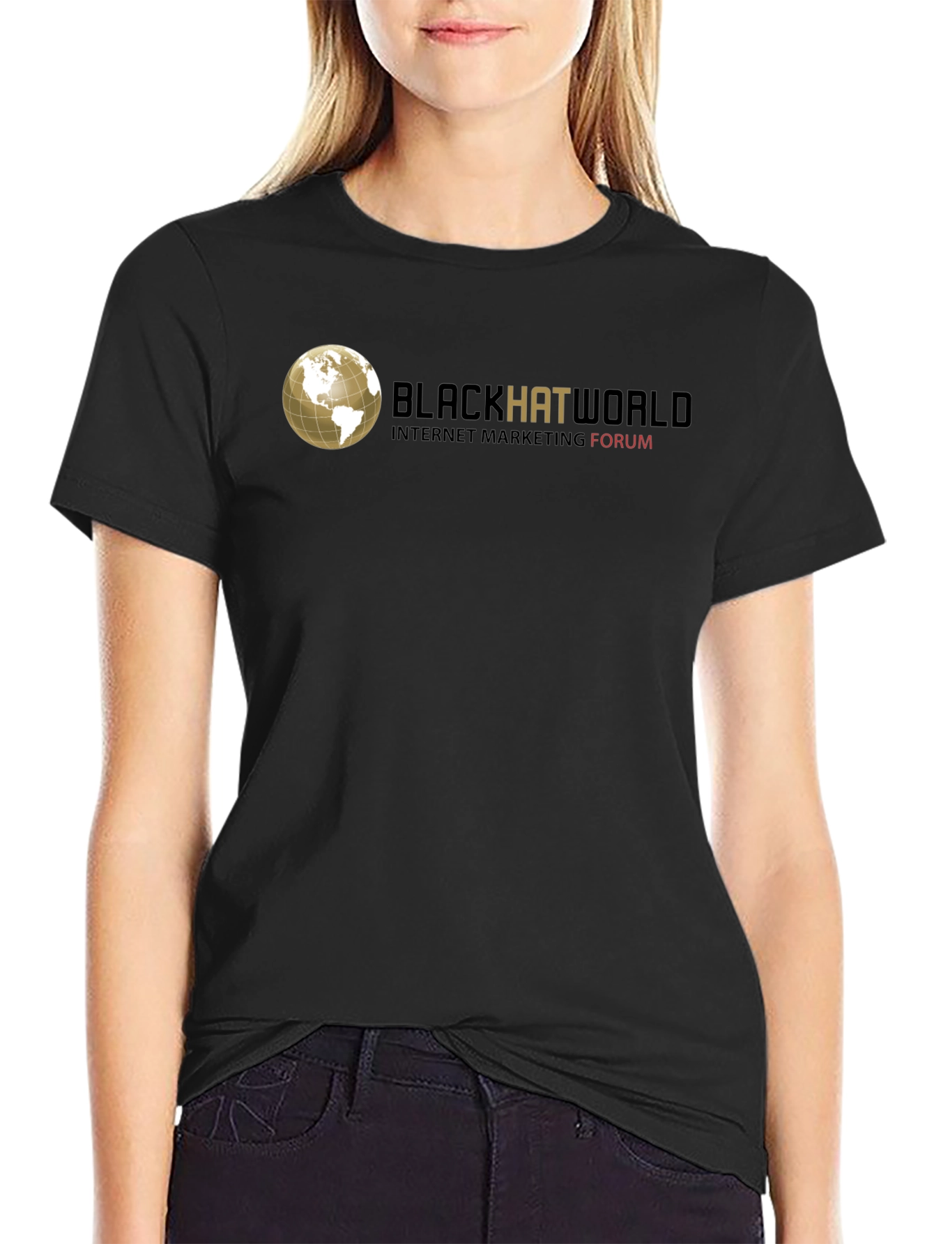 Black Hat World T-Shirt - Internet Marketing Forum Tee