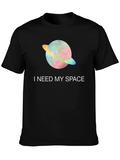 I Need My Space T-Shirt Graphic Tee Saturn