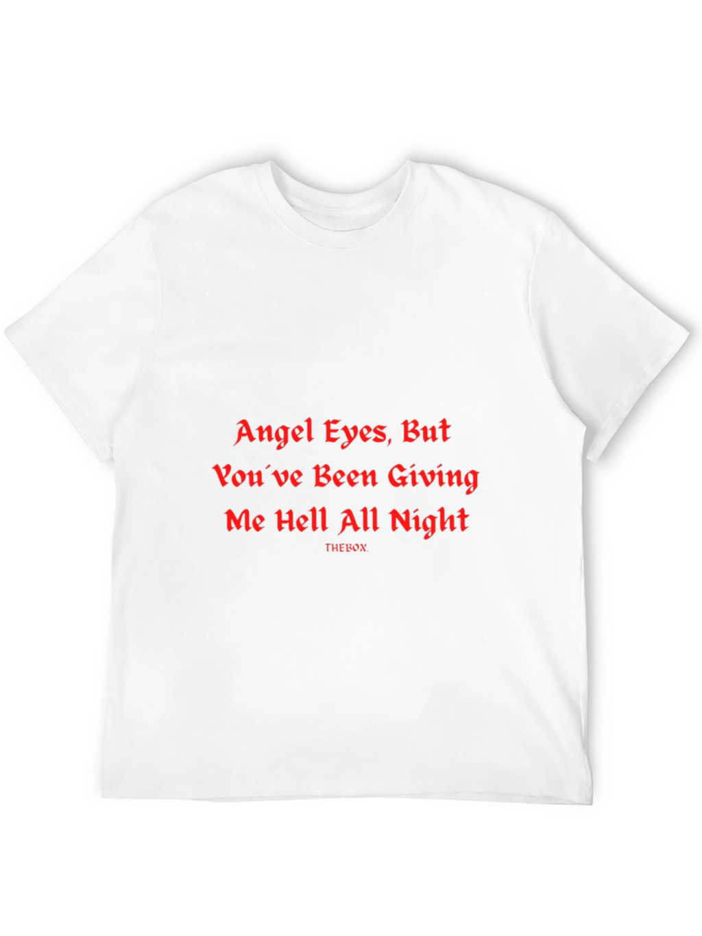 Angel Eyes Graphic Print Black T-Shirt