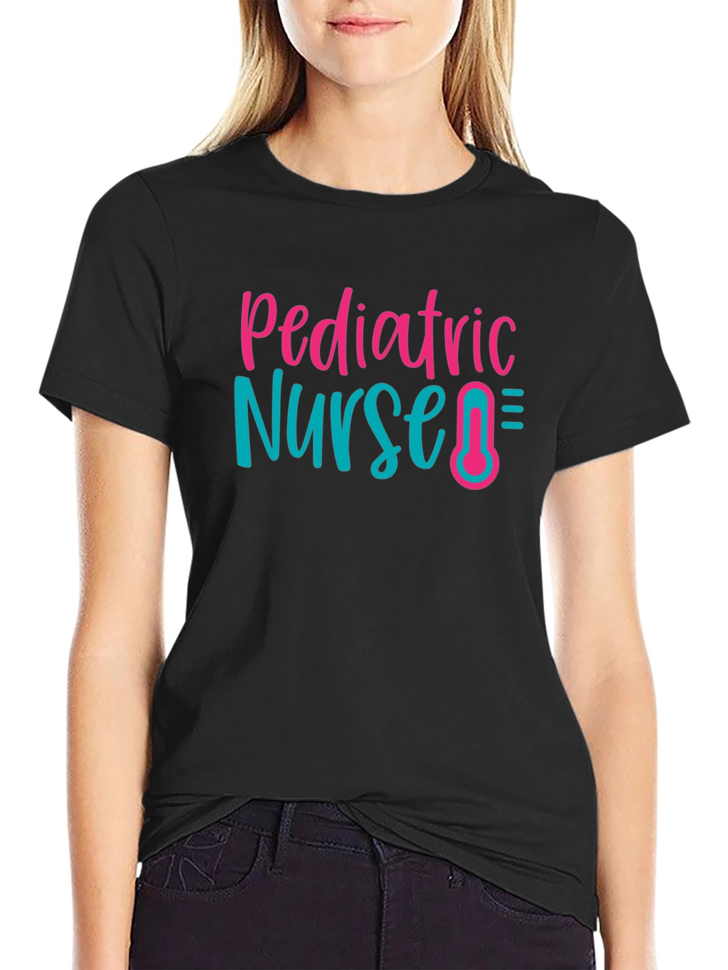 Pediatric Nurse Graphic T-Shirt Cute RN Tee
