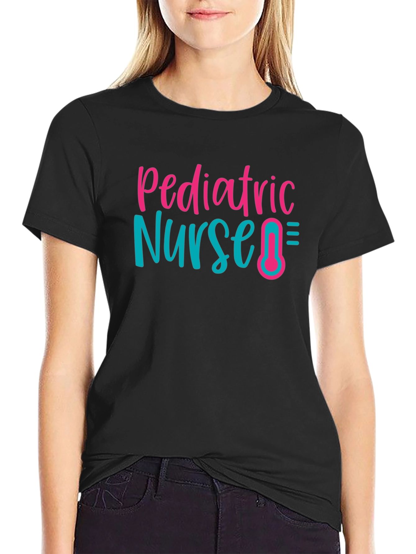 Pediatric Nurse Graphic T-Shirt Cute RN Tee