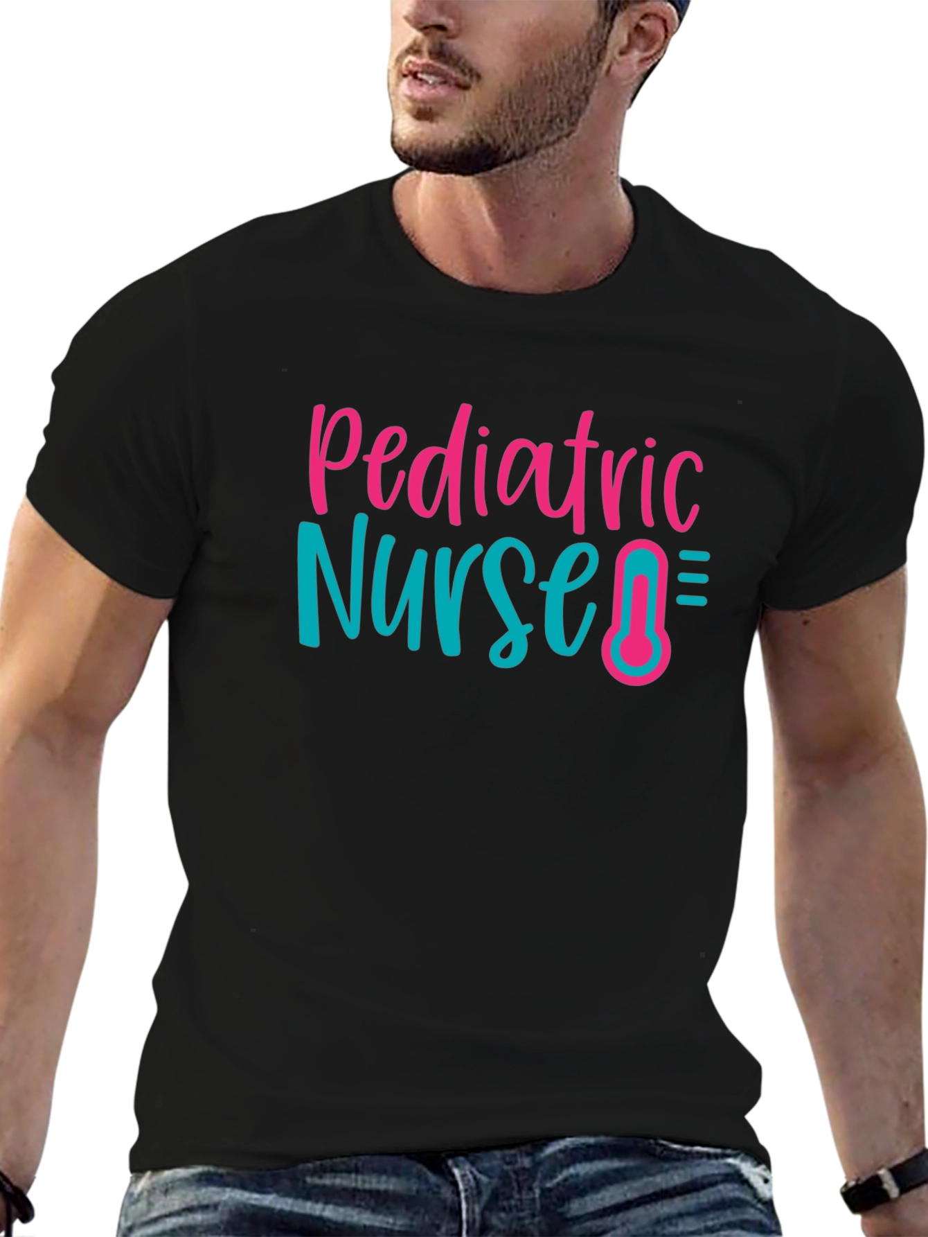 Pediatric Nurse Graphic T-Shirt Cute RN Tee