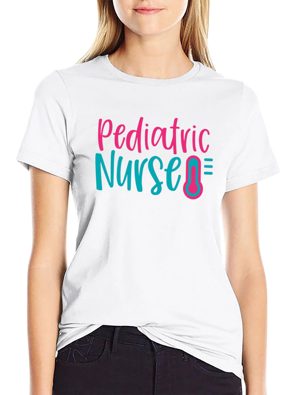 Pediatric Nurse Graphic T-Shirt Cute RN Tee