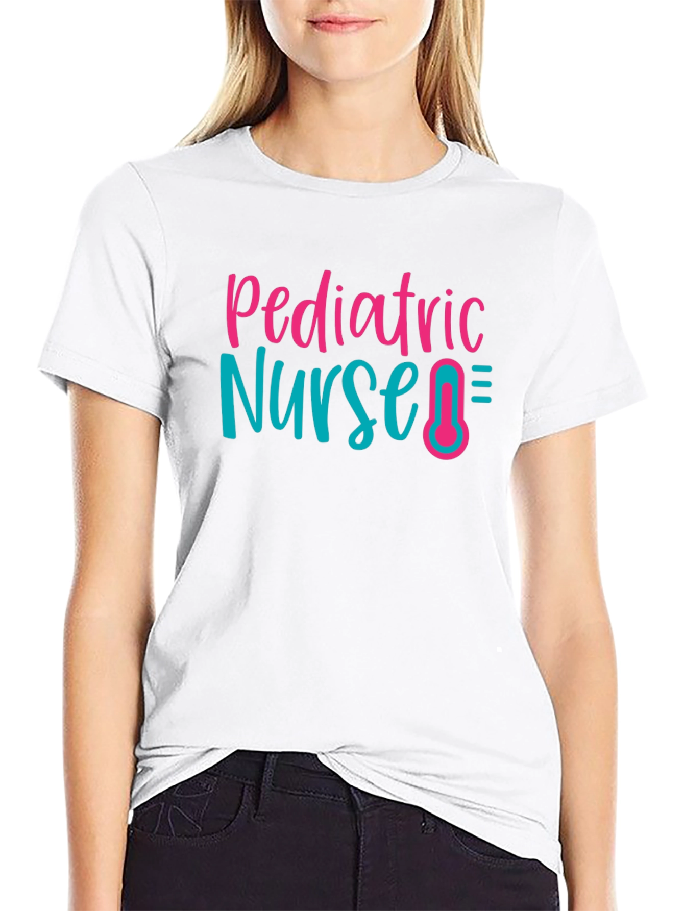 Pediatric Nurse Graphic T-Shirt Cute RN Tee