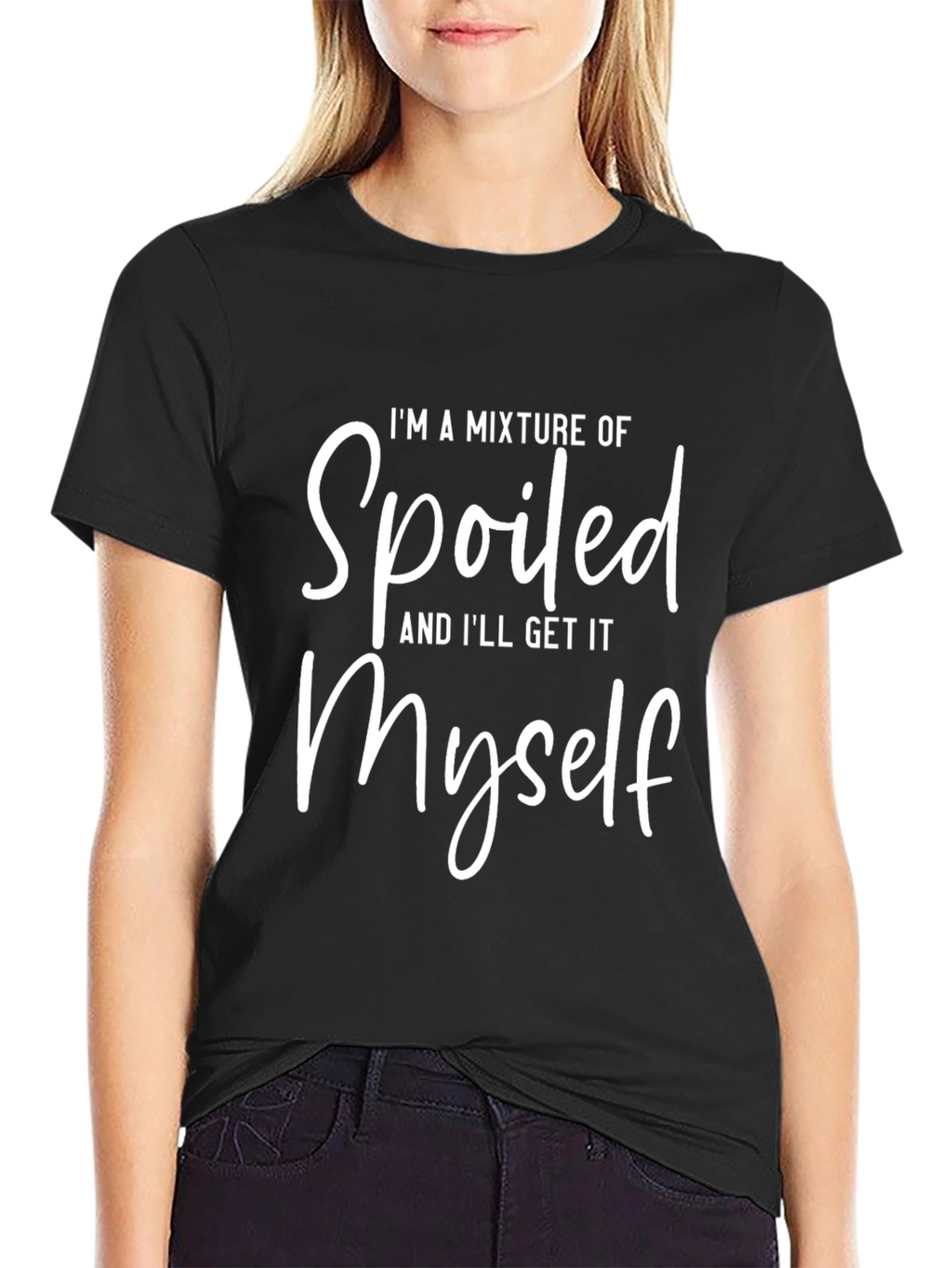 Funny Spoiled Myself Graphic T-Shirt