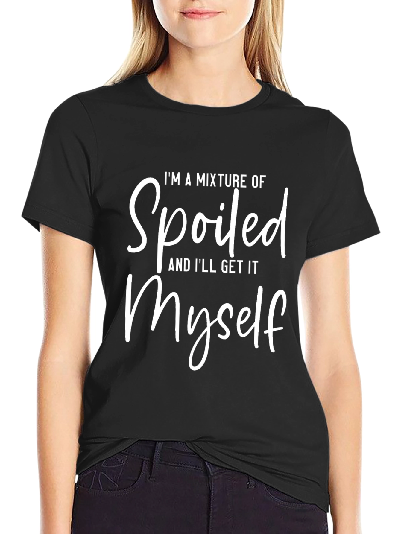 Funny Spoiled Myself Graphic T-Shirt