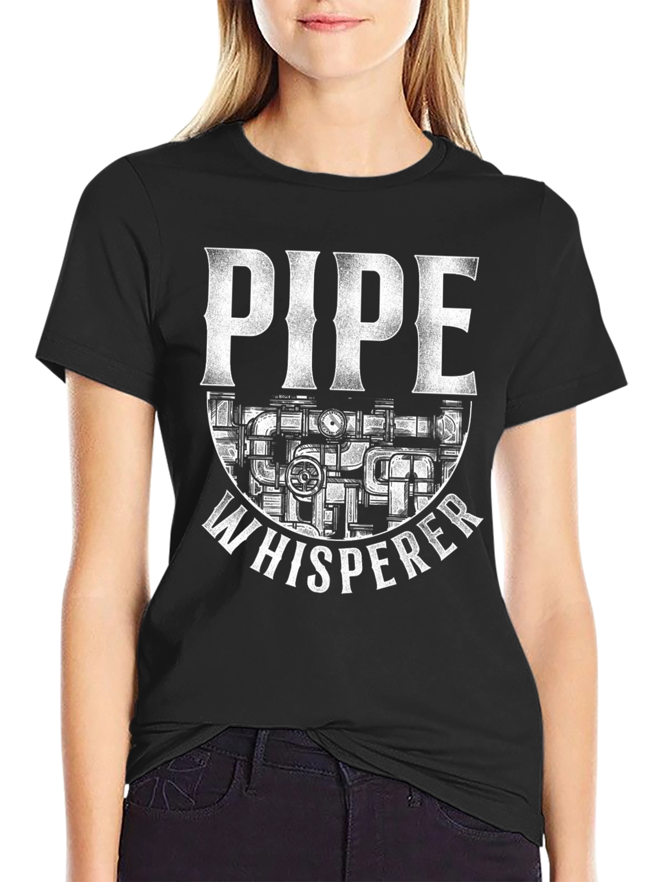 Pipe Whisperer Graphic Tee - Black T-Shirt