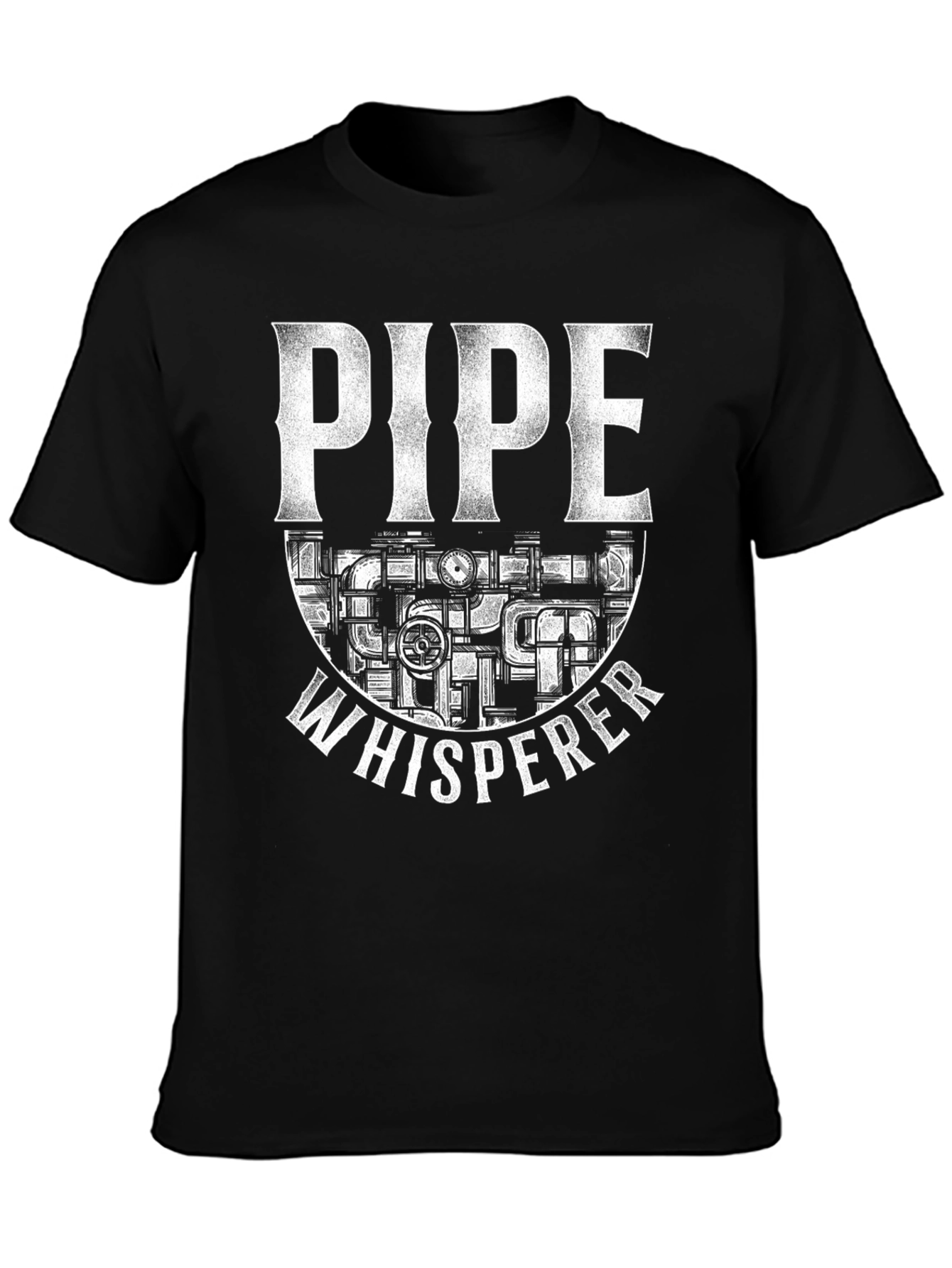 Pipe Whisperer Graphic Tee - Black T-Shirt