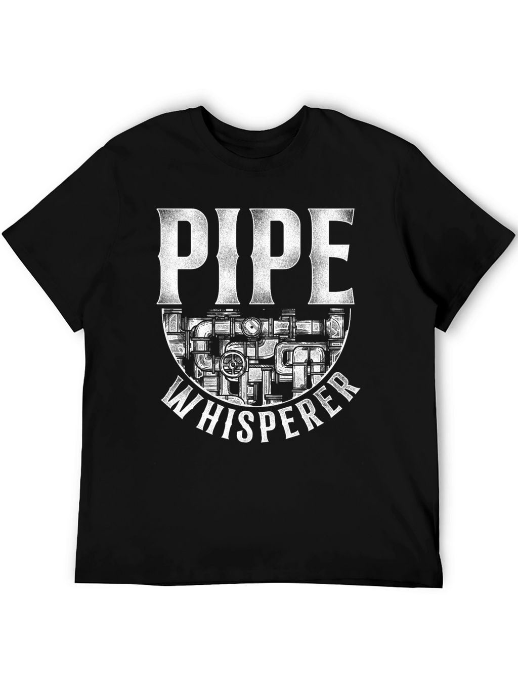 Pipe Whisperer Graphic Tee - Black T-Shirt