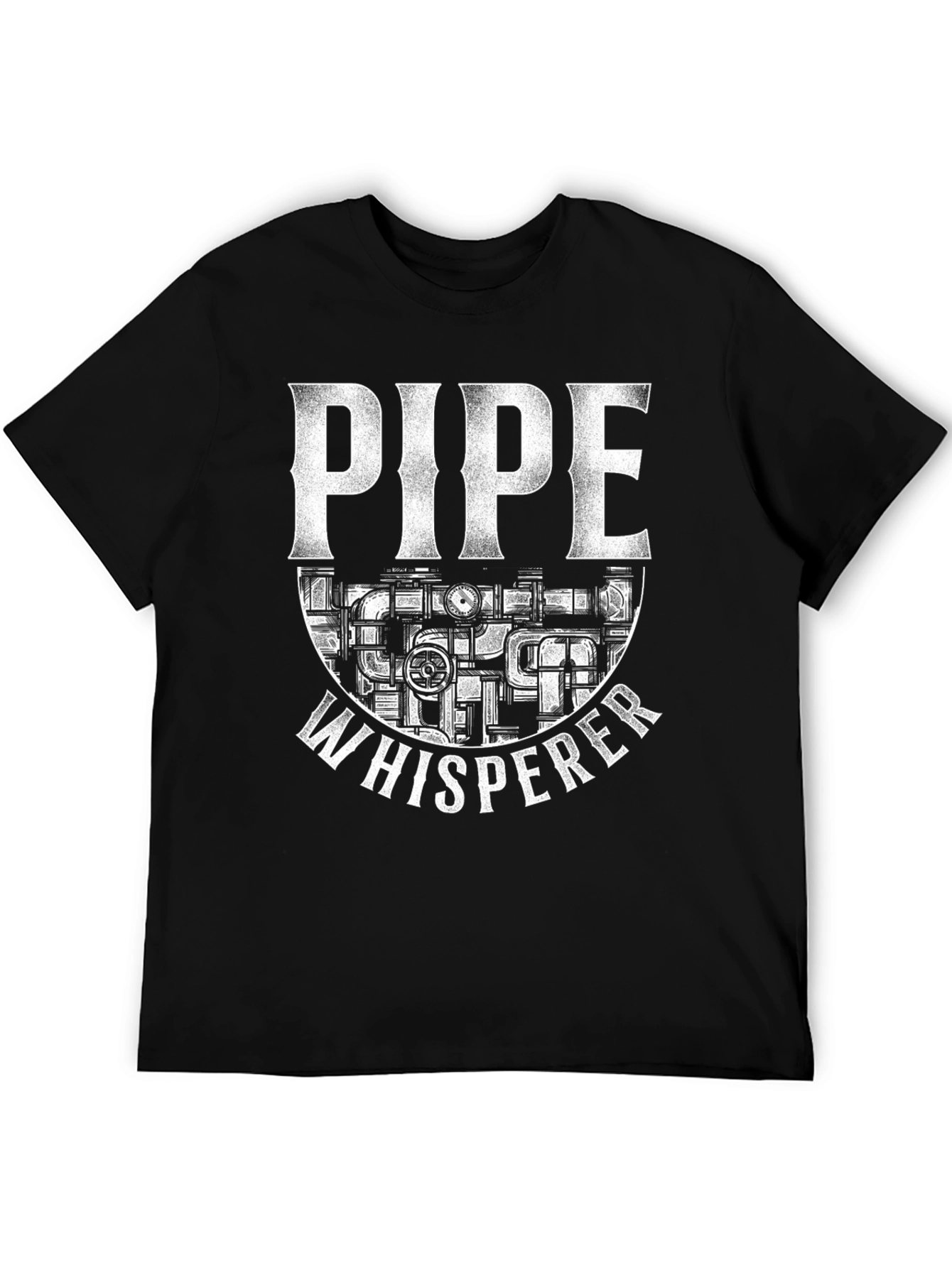 Pipe Whisperer Graphic Tee - Black T-Shirt