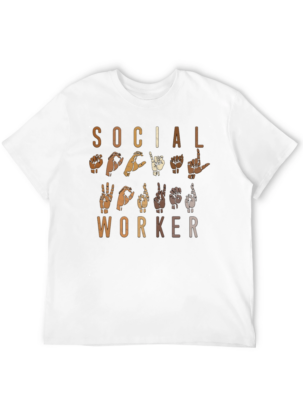 Social Worker Sign Language Graphic Tee
