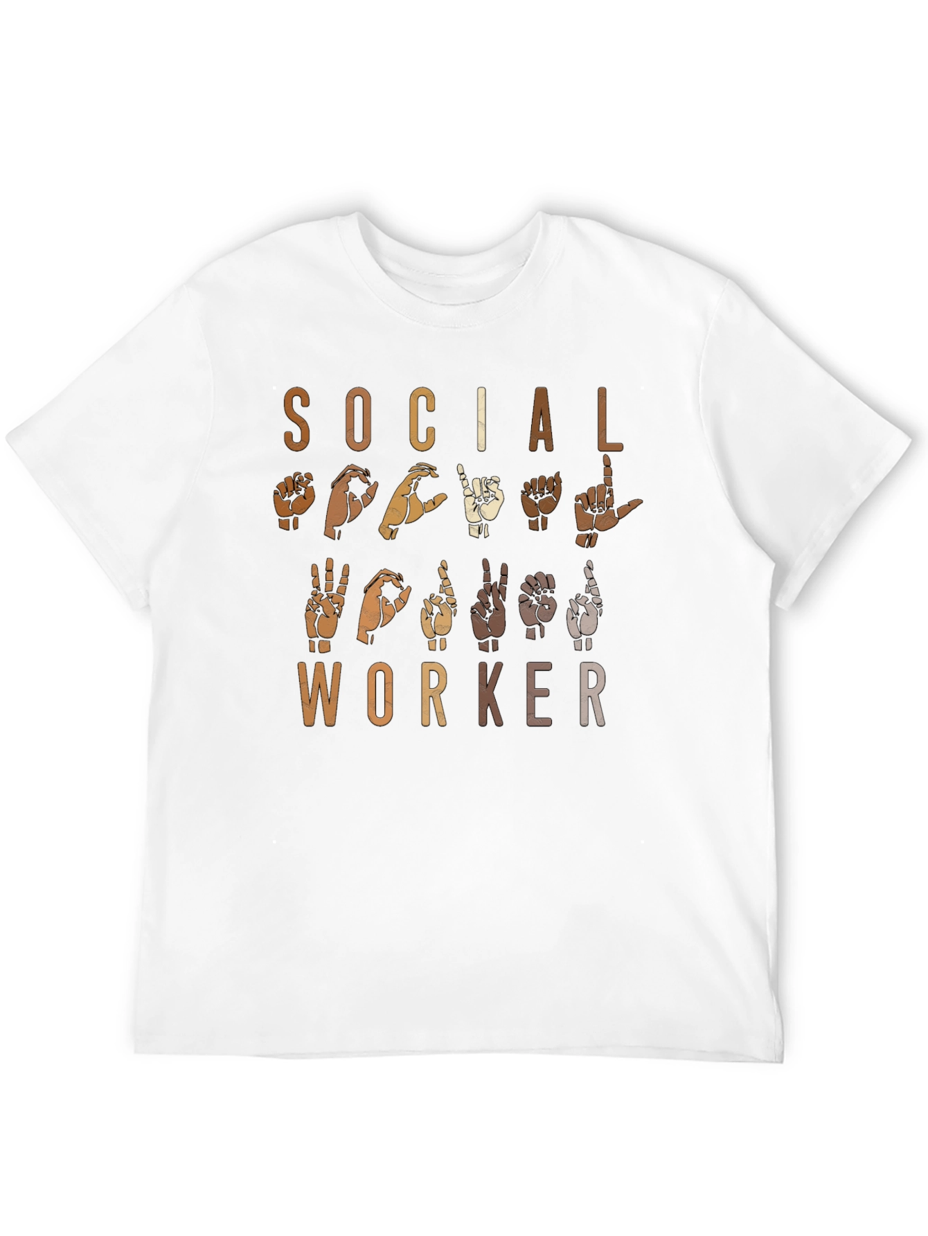 Social Worker Sign Language Graphic Tee