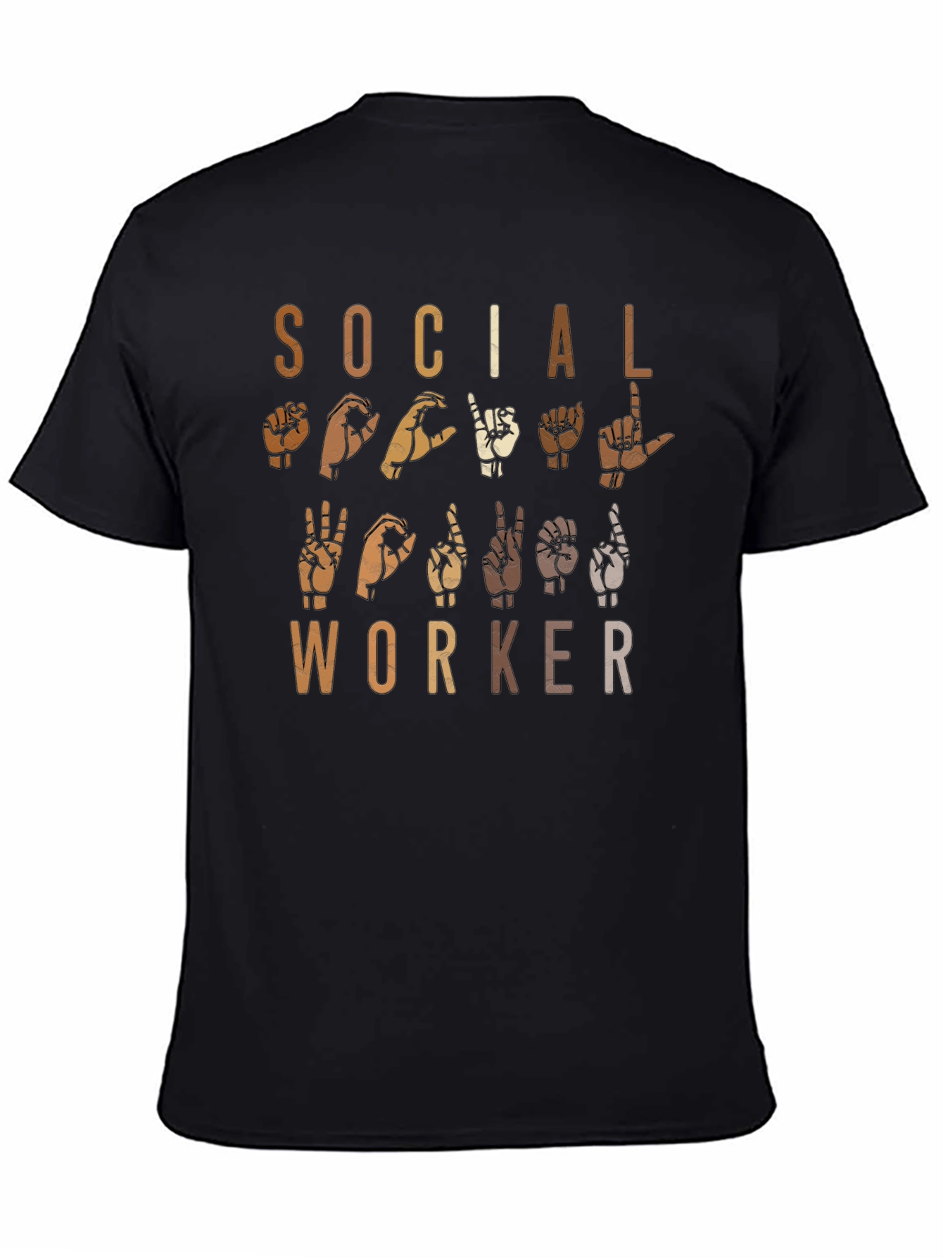 Social Worker Sign Language Graphic Tee