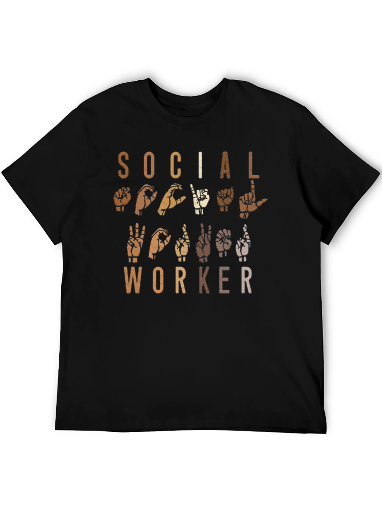 Social Worker Sign Language Graphic Tee