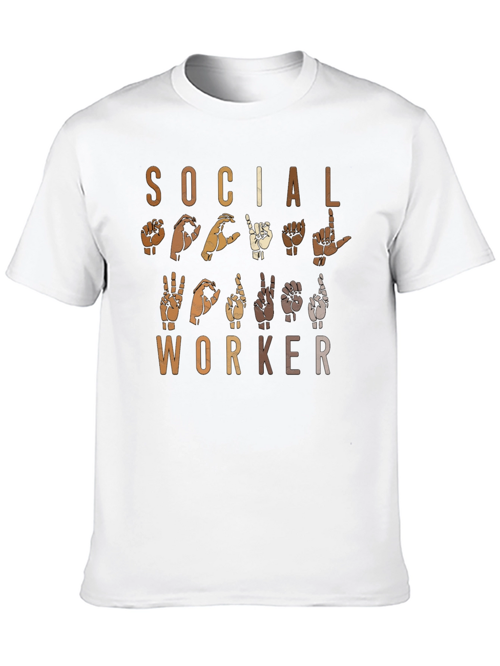 Social Worker Sign Language Graphic Tee