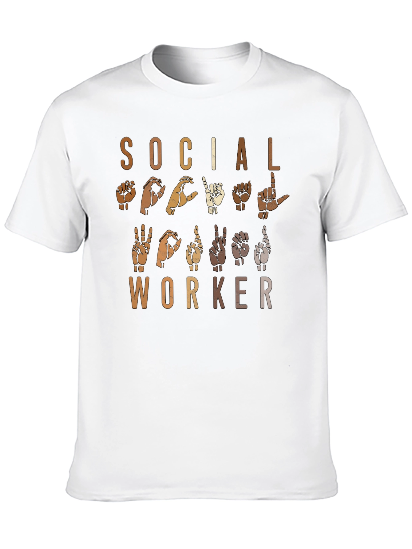 Social Worker Sign Language Graphic Tee