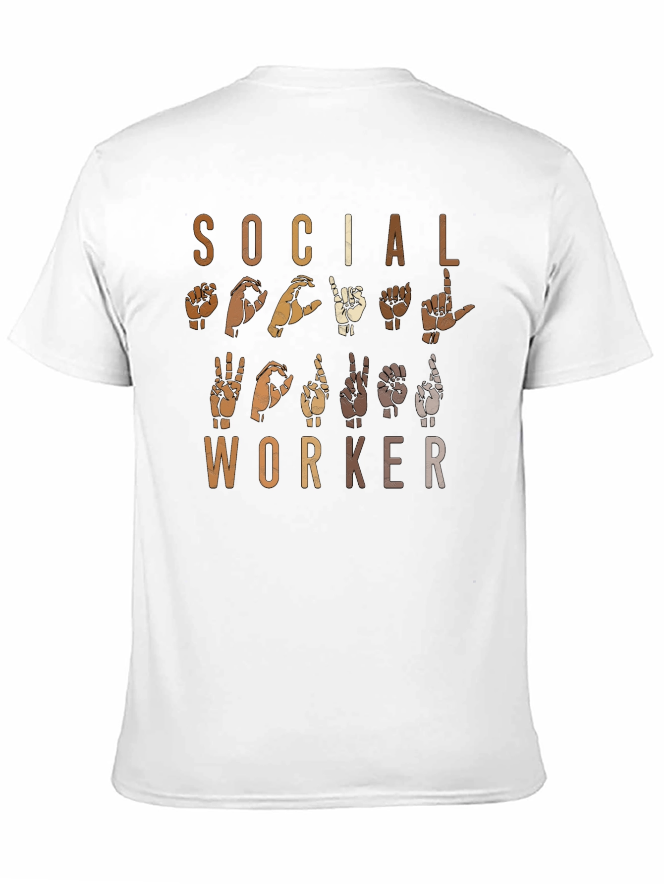 Social Worker Sign Language Graphic Tee