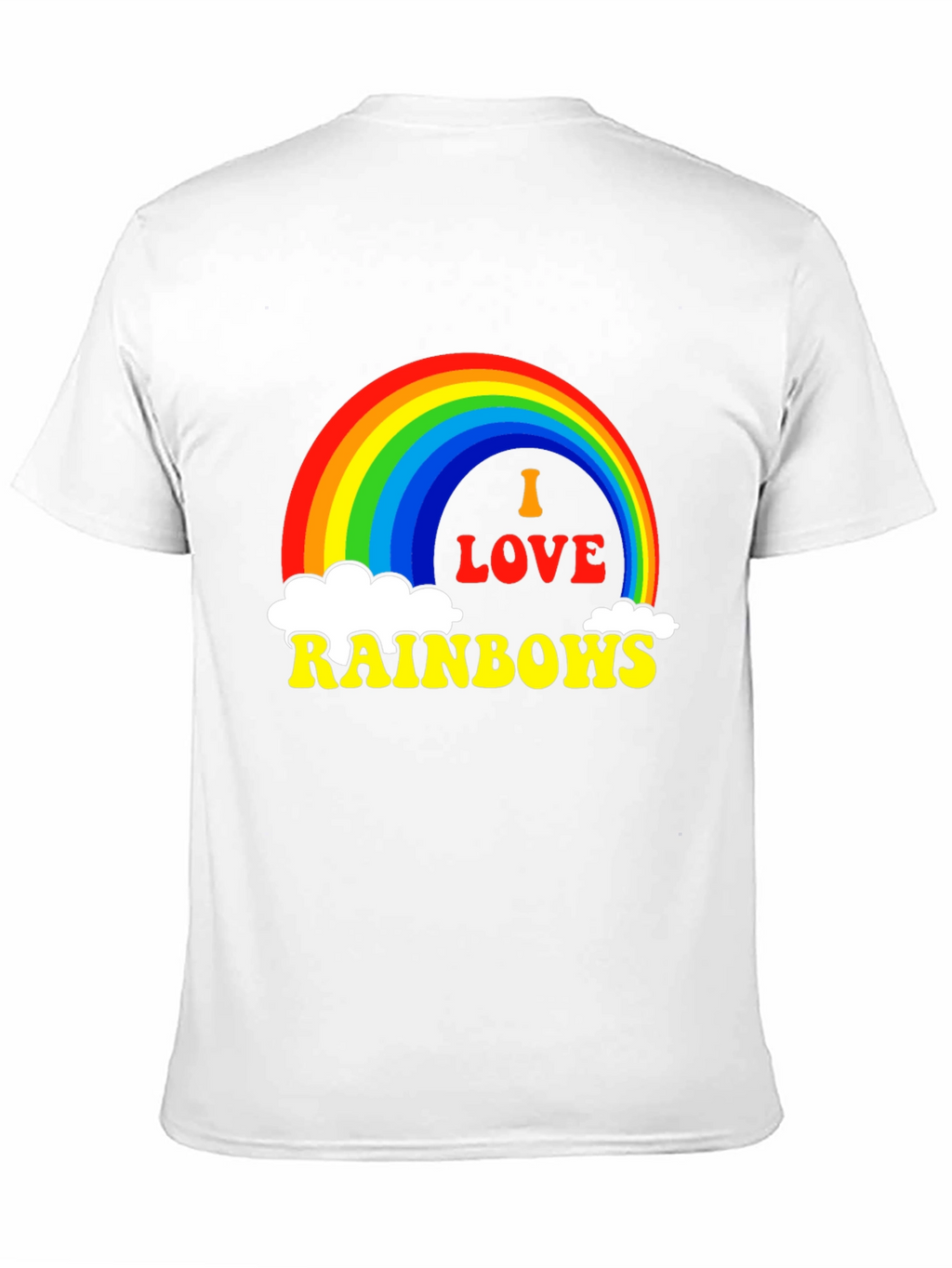I Love Rainbows Graphic Tee - Black Pride T-Shirt