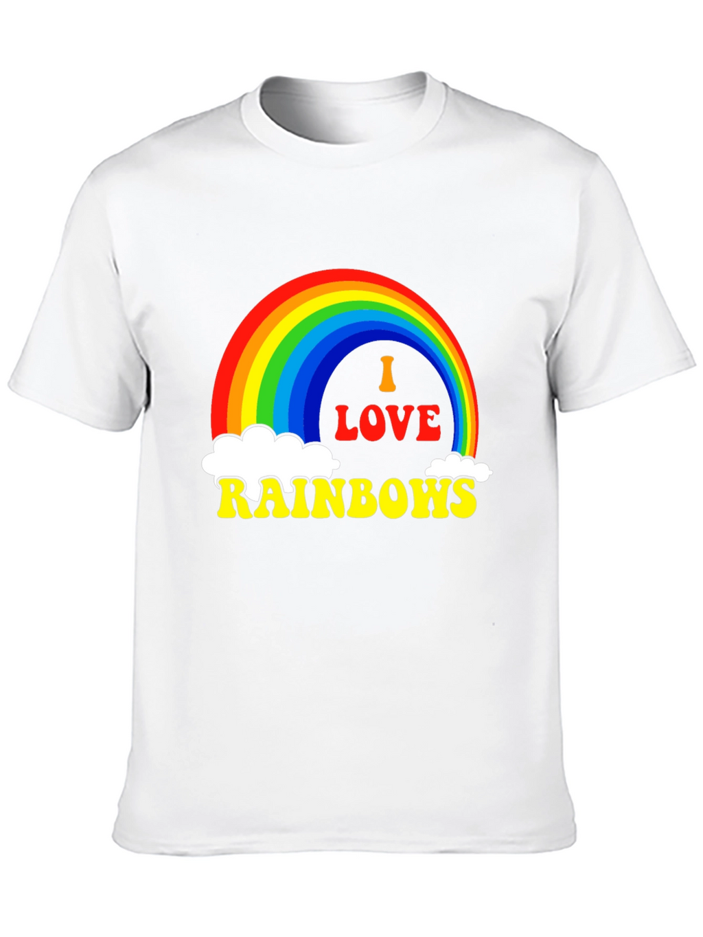 I Love Rainbows Graphic Tee - Black Pride T-Shirt