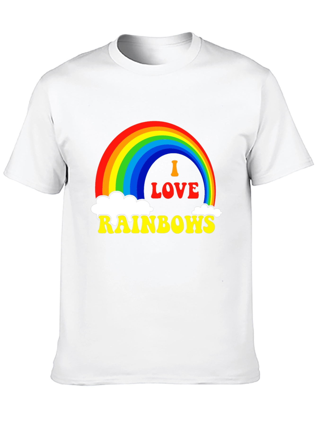 I Love Rainbows Graphic Tee - Black Pride T-Shirt