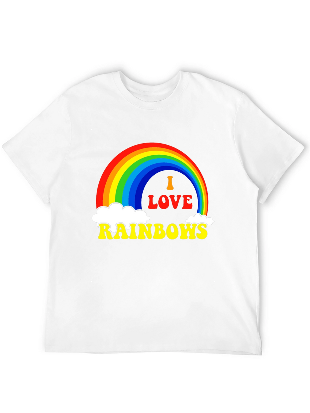 I Love Rainbows Graphic Tee - Black Pride T-Shirt