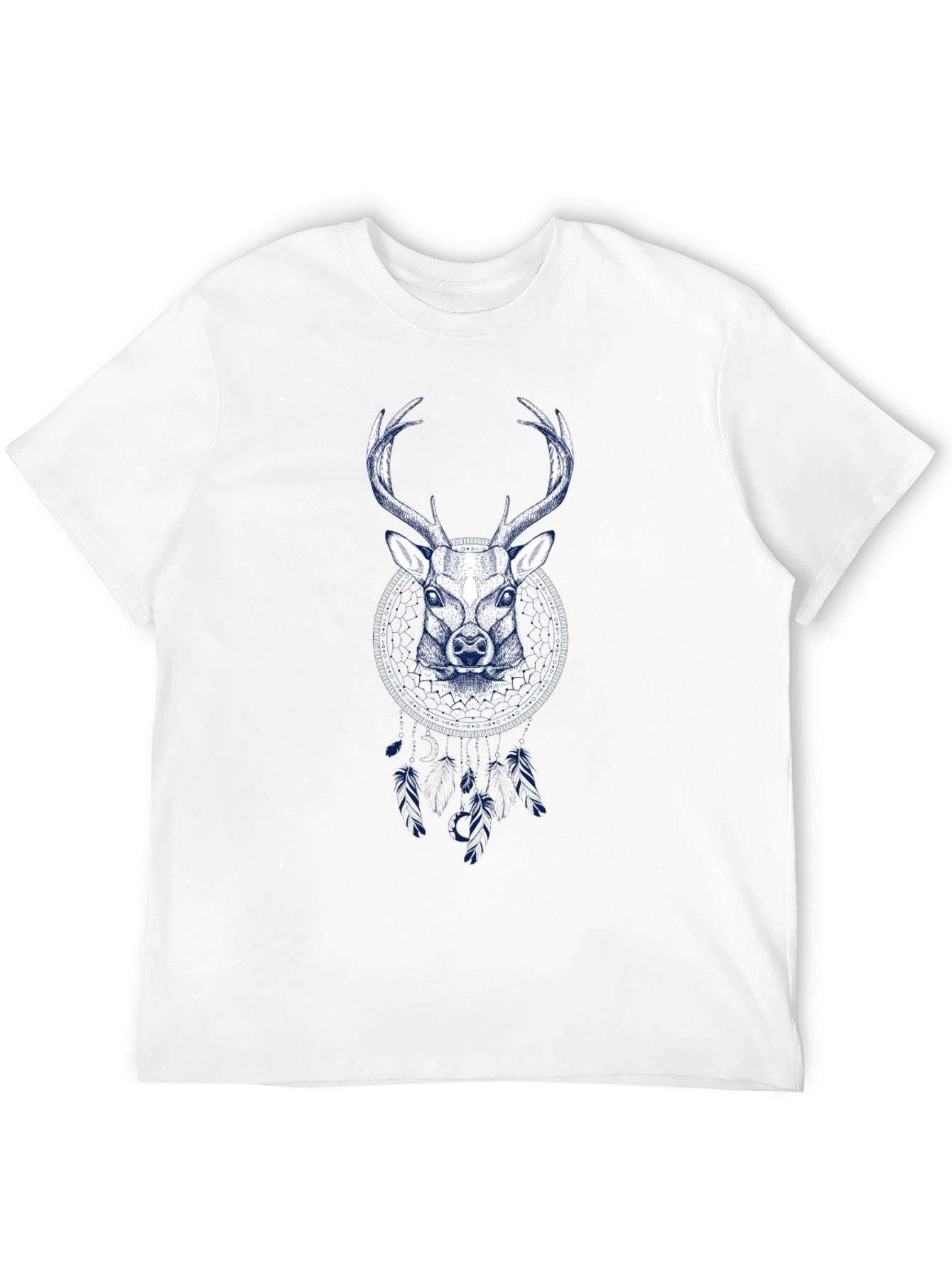 Mens Deer Graphic Tee - Black