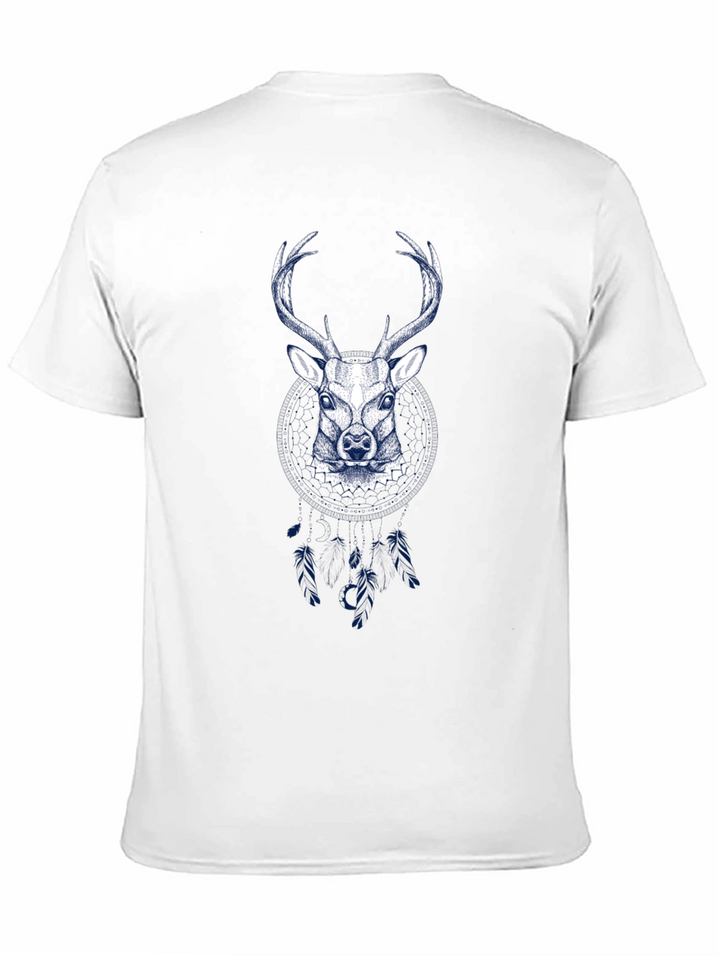 Mens Deer Graphic Tee - Black