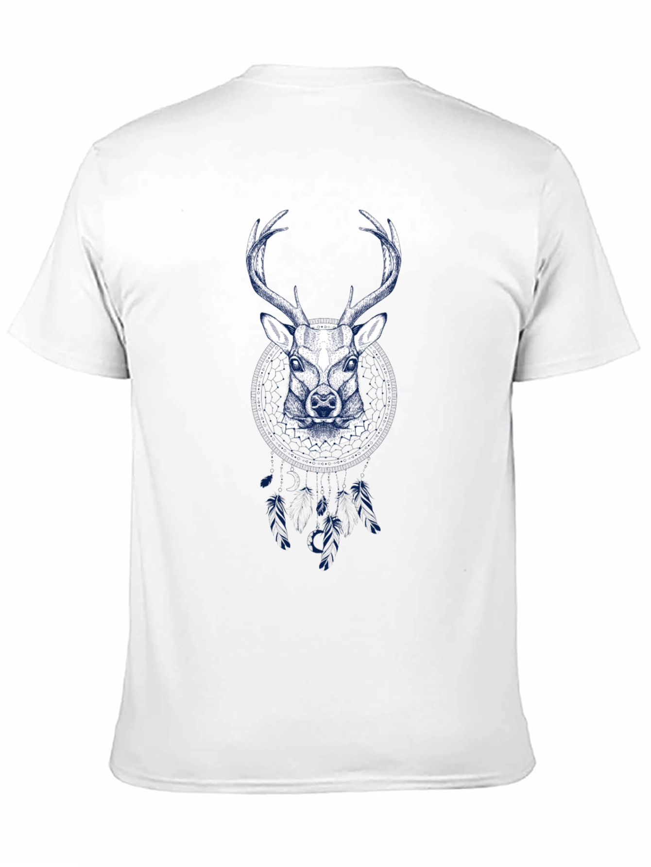 Mens Deer Graphic Tee - Black