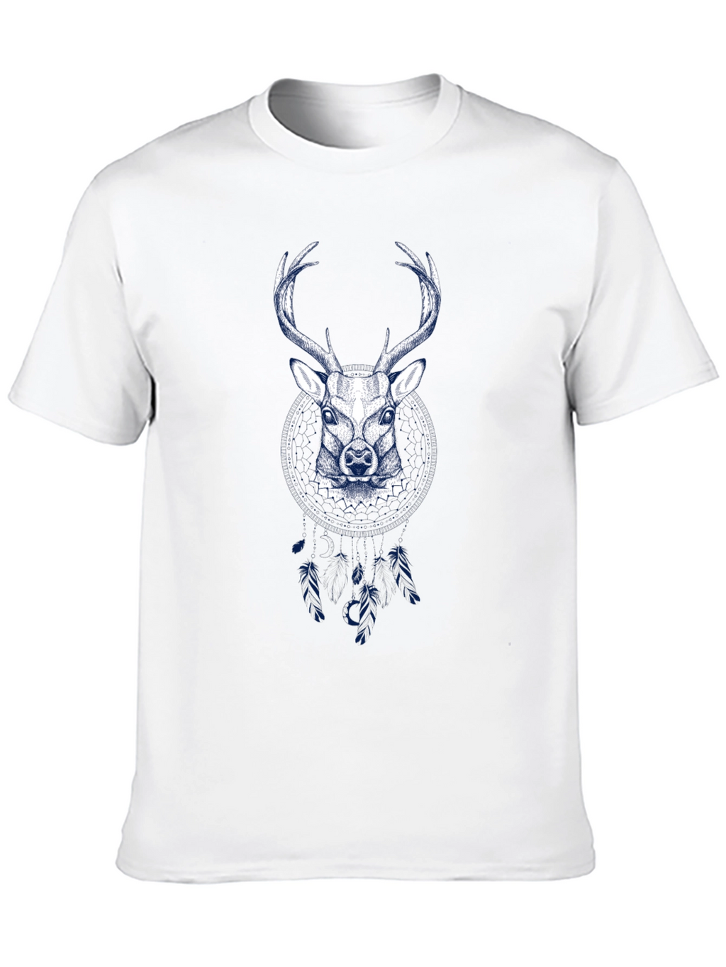 Mens Deer Graphic Tee - Black