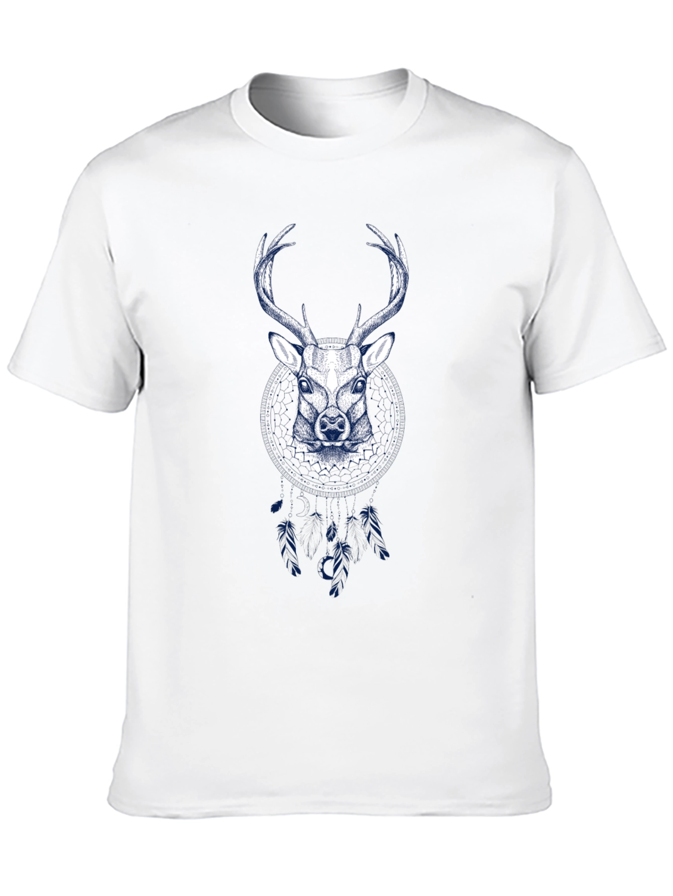 Mens Deer Graphic Tee - Black