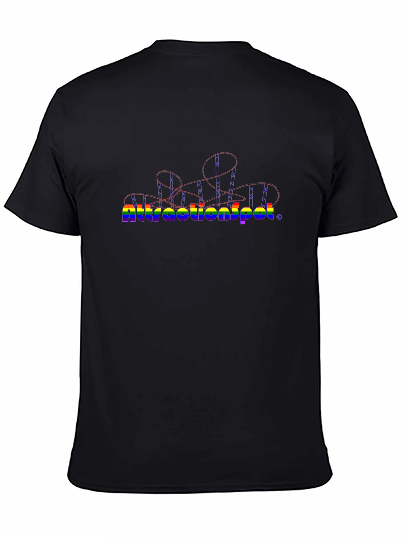 Attractionspot Rainbow Rollercoaster T-Shirt