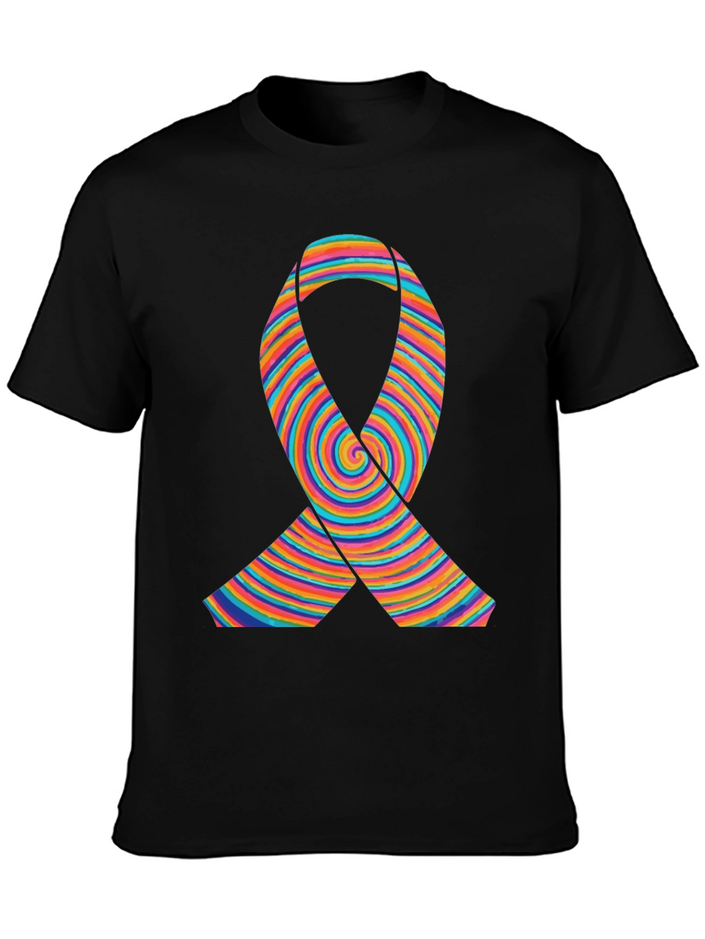 Rainbow Ribbon Graphic T-Shirt
