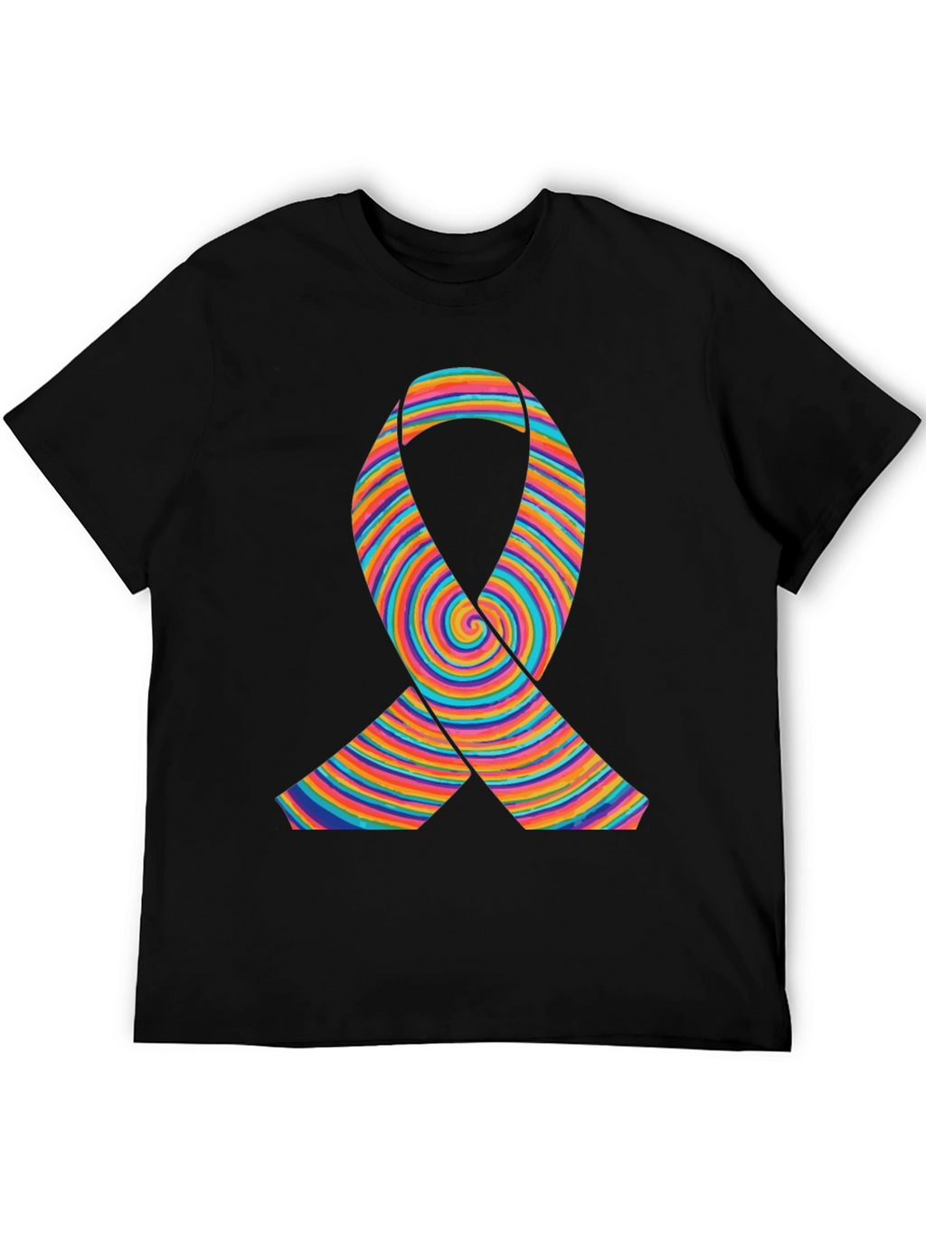 Rainbow Ribbon Graphic T-Shirt