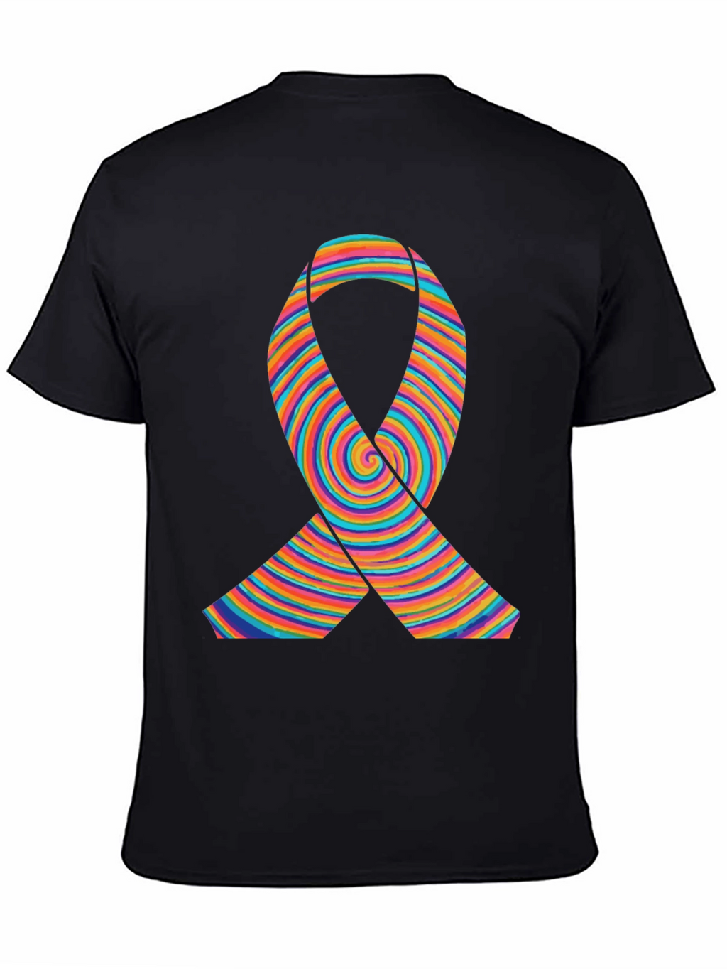 Rainbow Ribbon Graphic T-Shirt