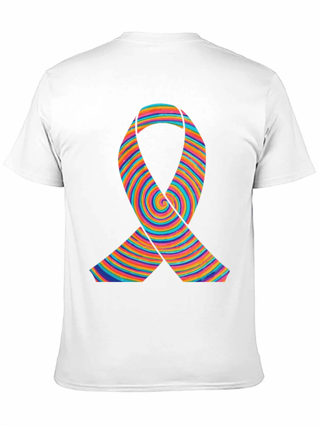 Rainbow Ribbon Graphic T-Shirt