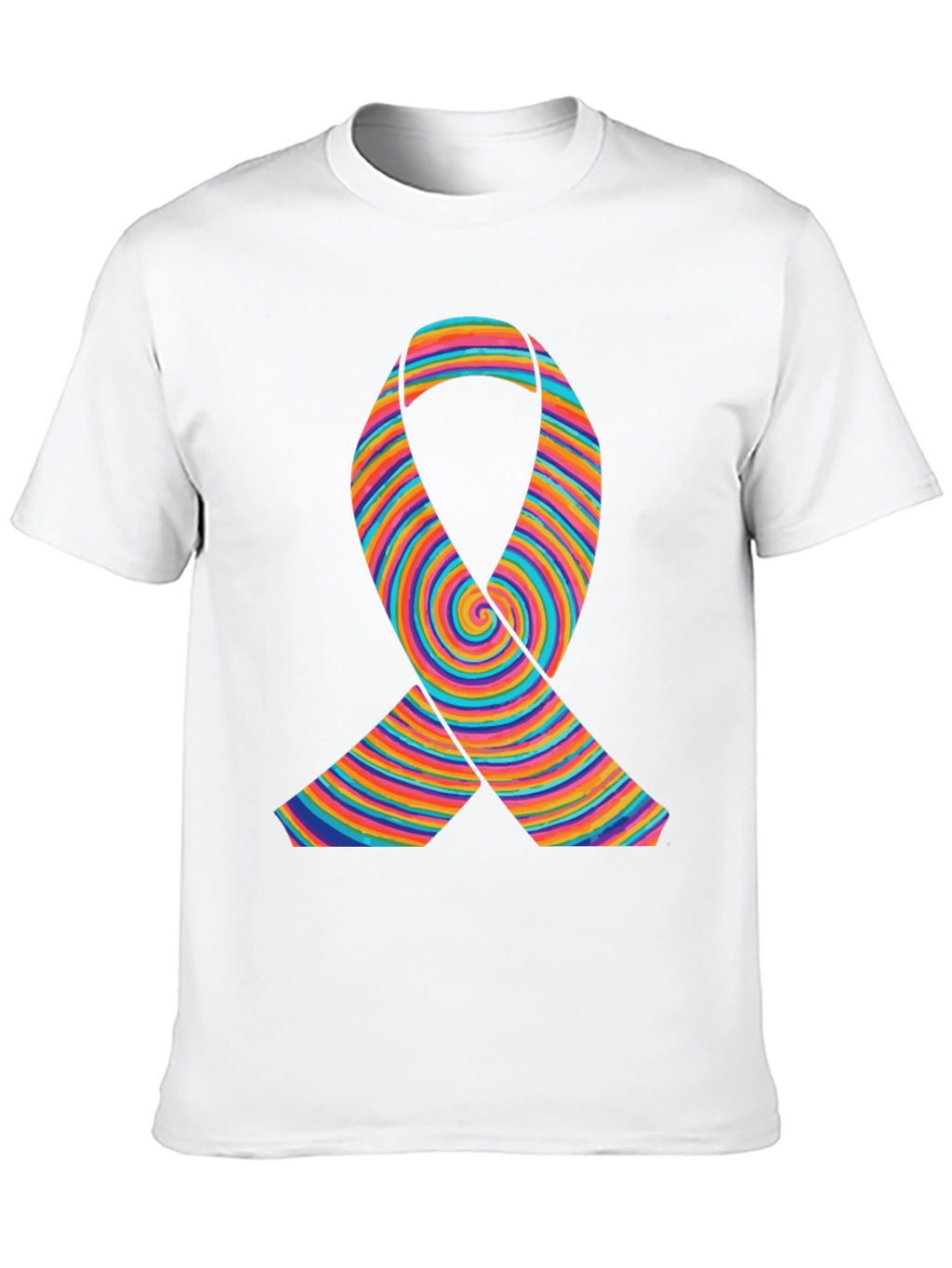 Rainbow Ribbon Graphic T-Shirt