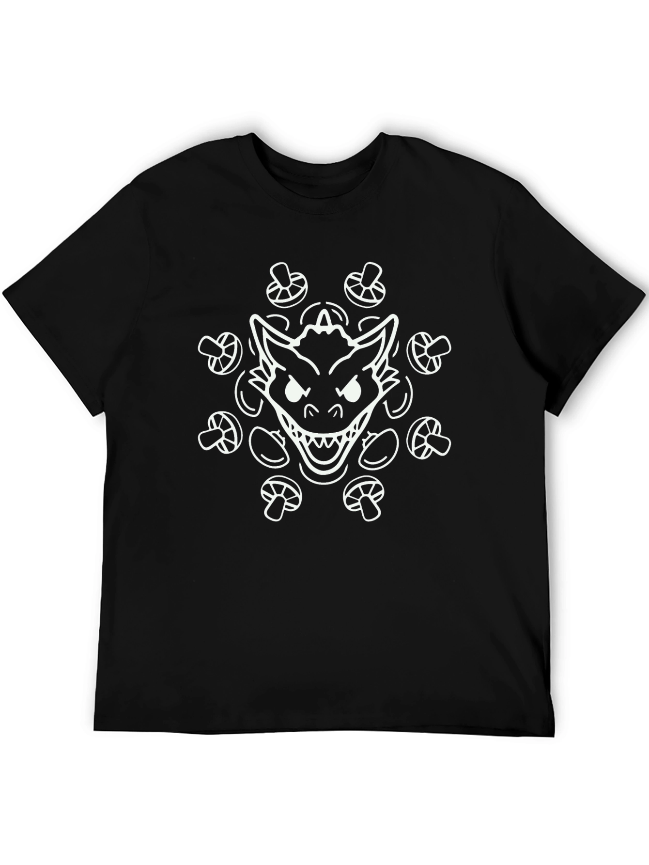 Graphic Tee - Monster & Mushroom Design
