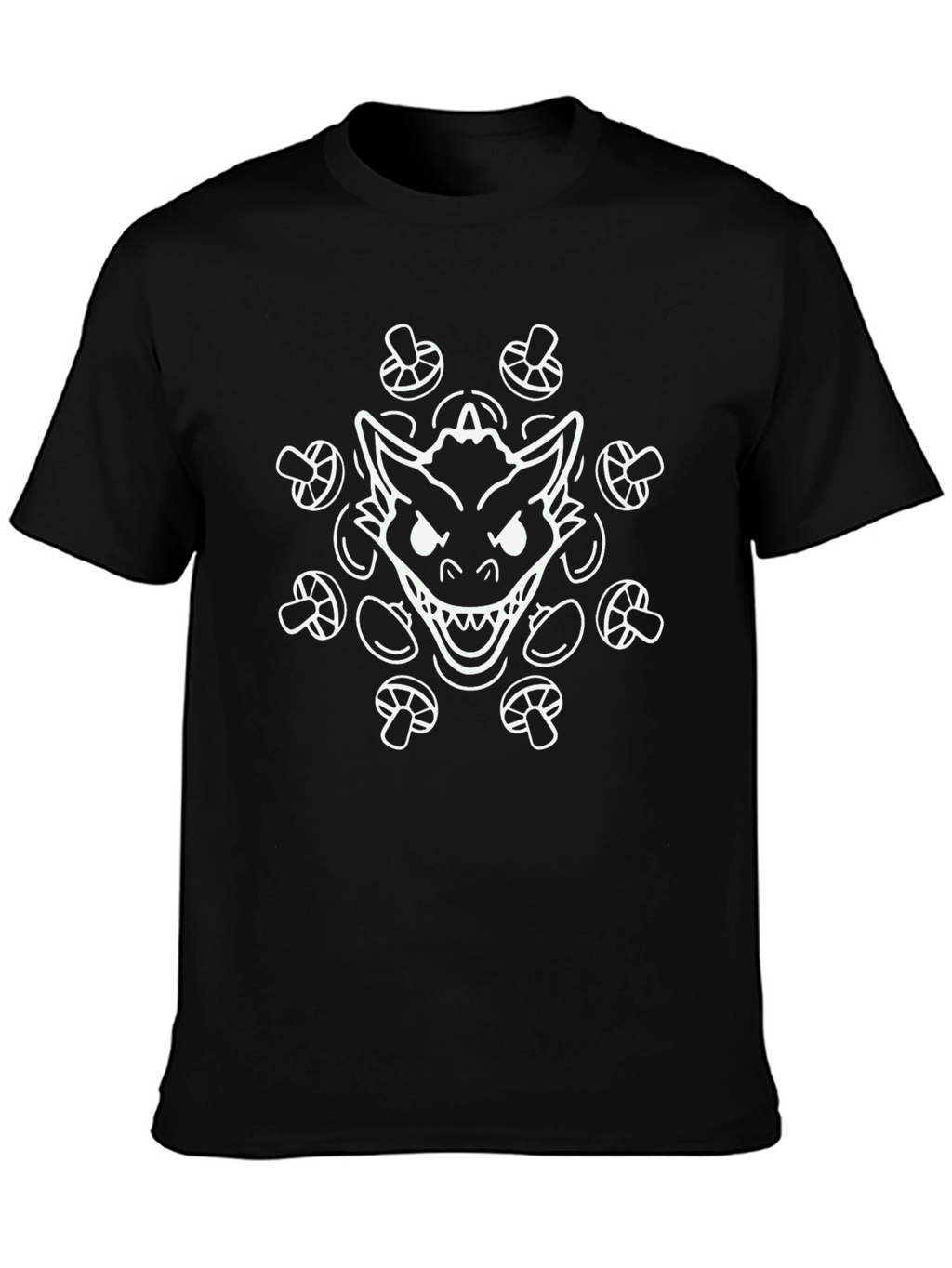 Graphic Tee - Monster & Mushroom Design