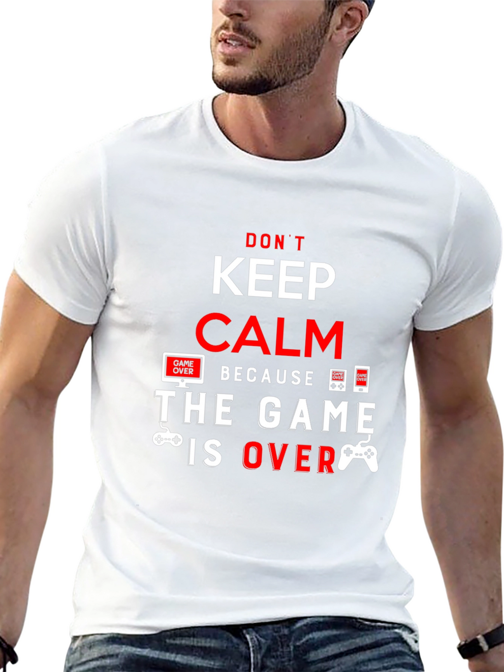 Keep Calm The Game Is Over Black T-Shirt