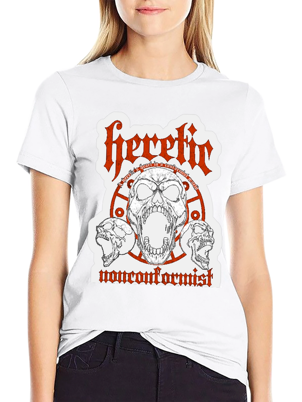 Heretic Nonconformist Graphic Tee - Black