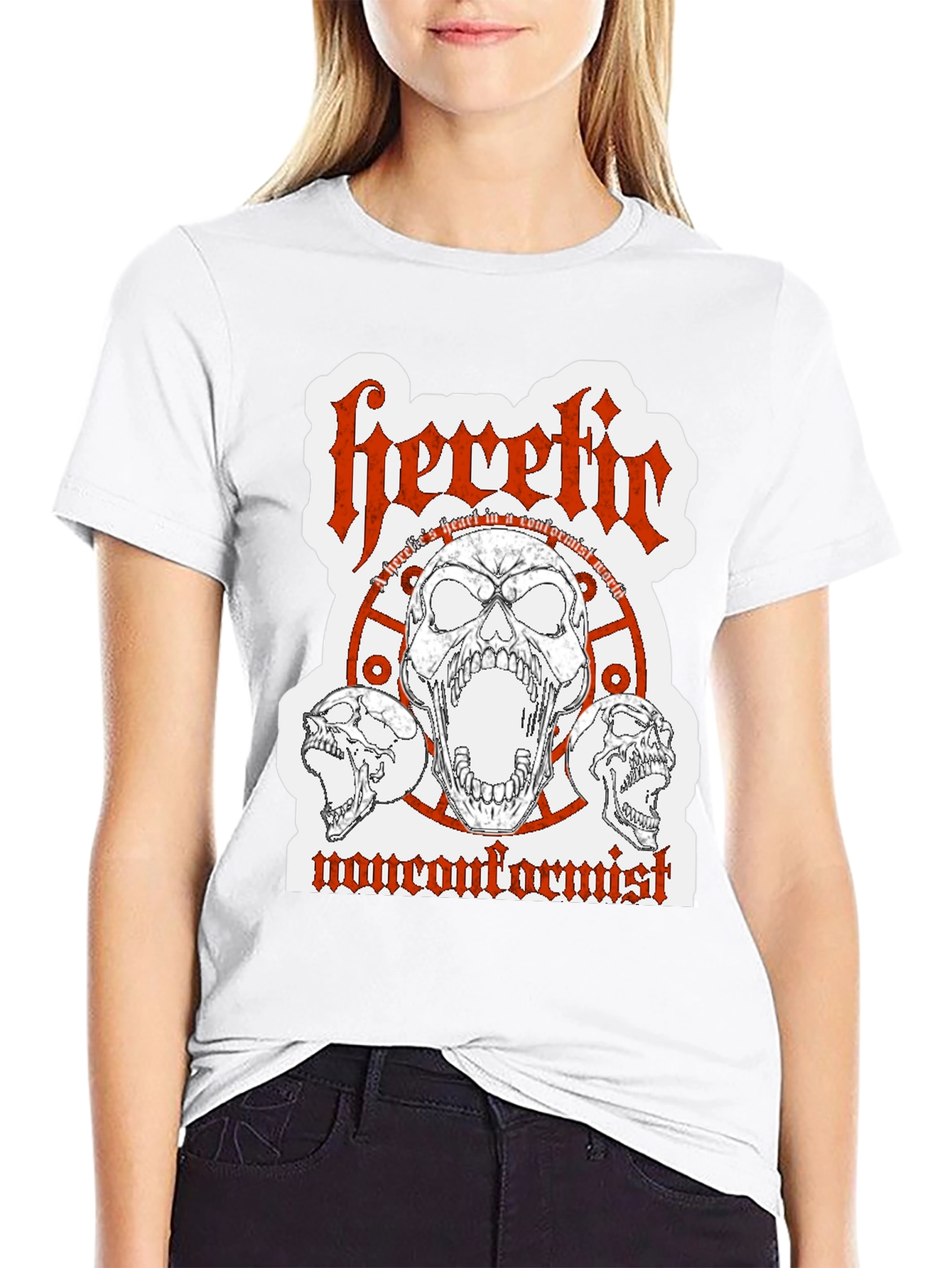 Heretic Nonconformist Graphic Tee - Black