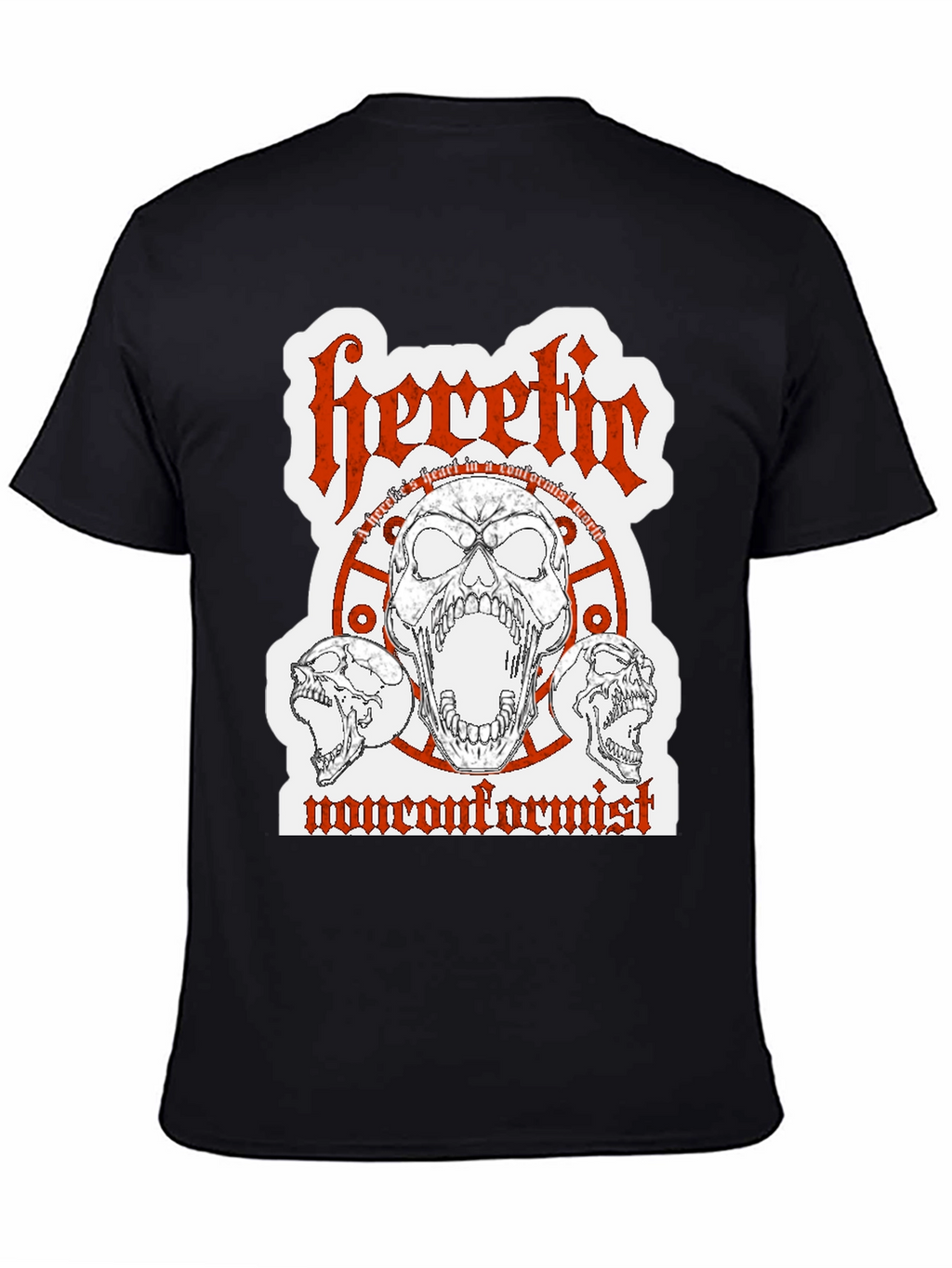 Heretic Nonconformist Graphic Tee - Black