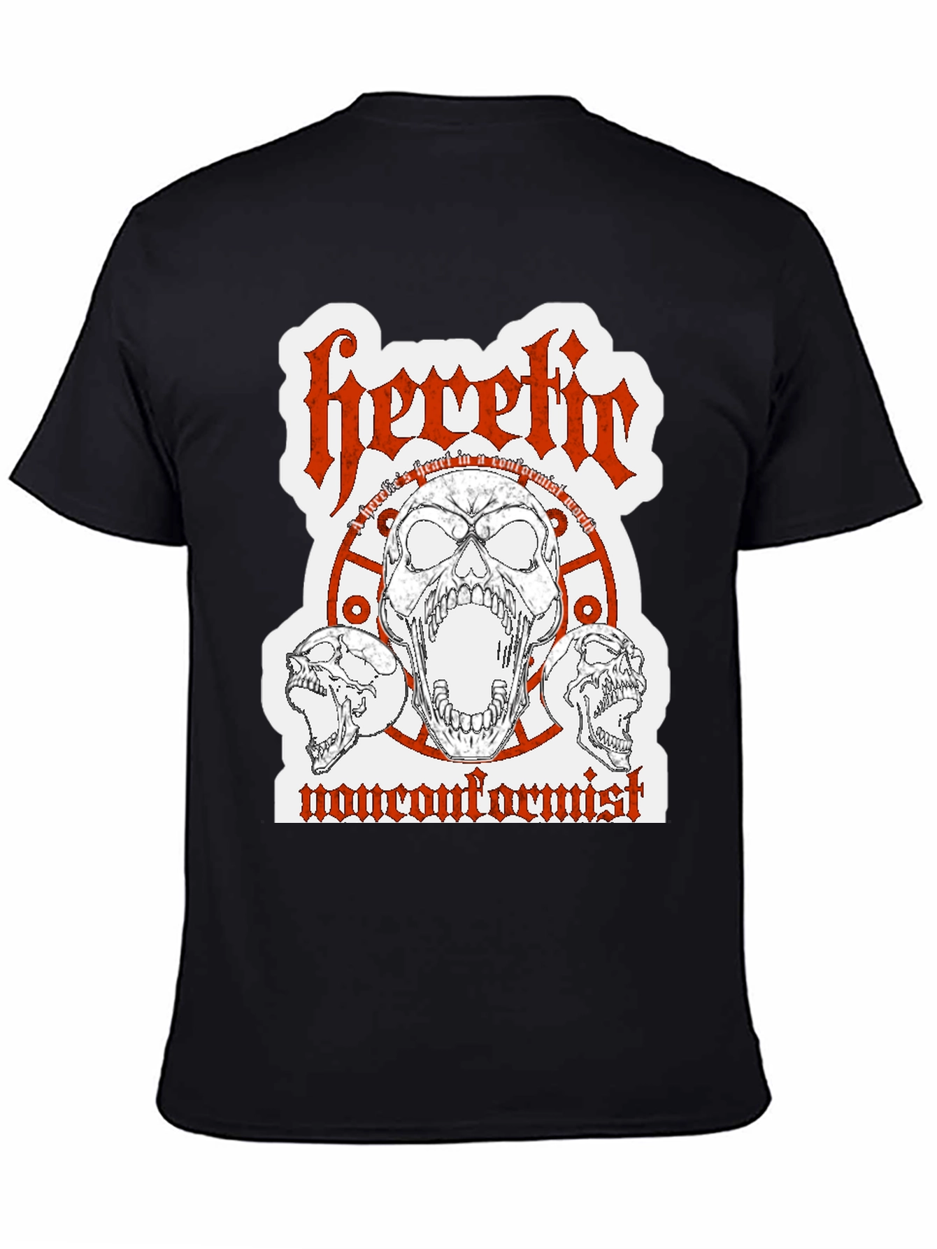 Heretic Nonconformist Graphic Tee - Black