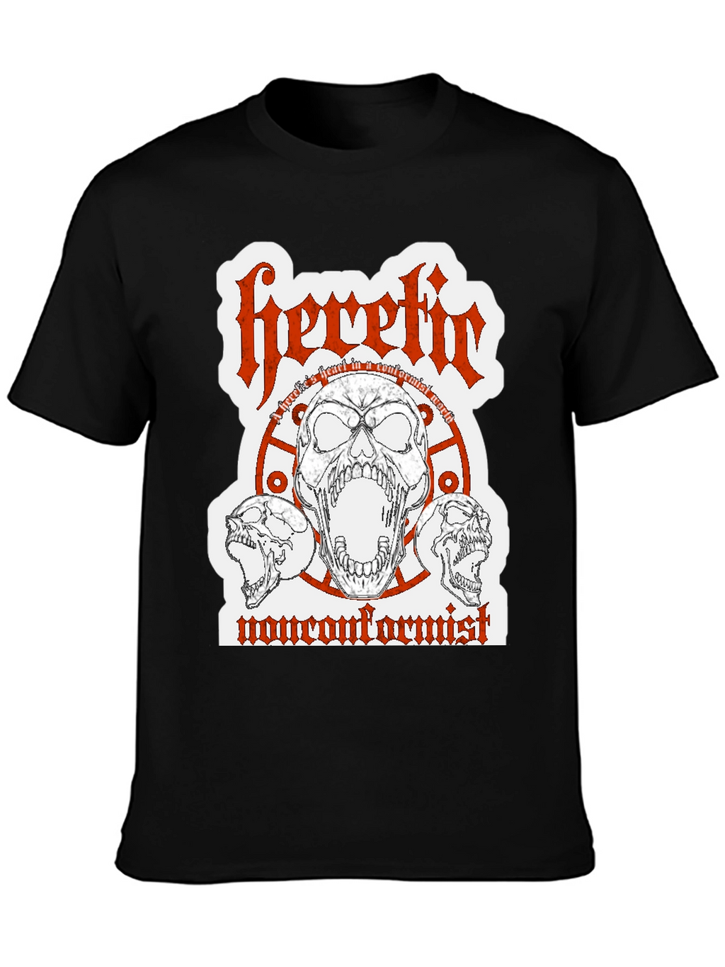 Heretic Nonconformist Graphic Tee - Black